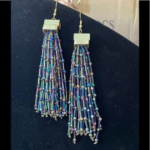 Iridescent Tassel Earrings